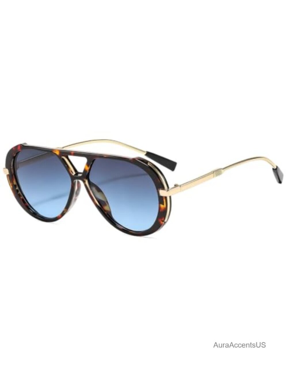 Oversized Aviator Sunglasses Retro 70s Eyewear UV400